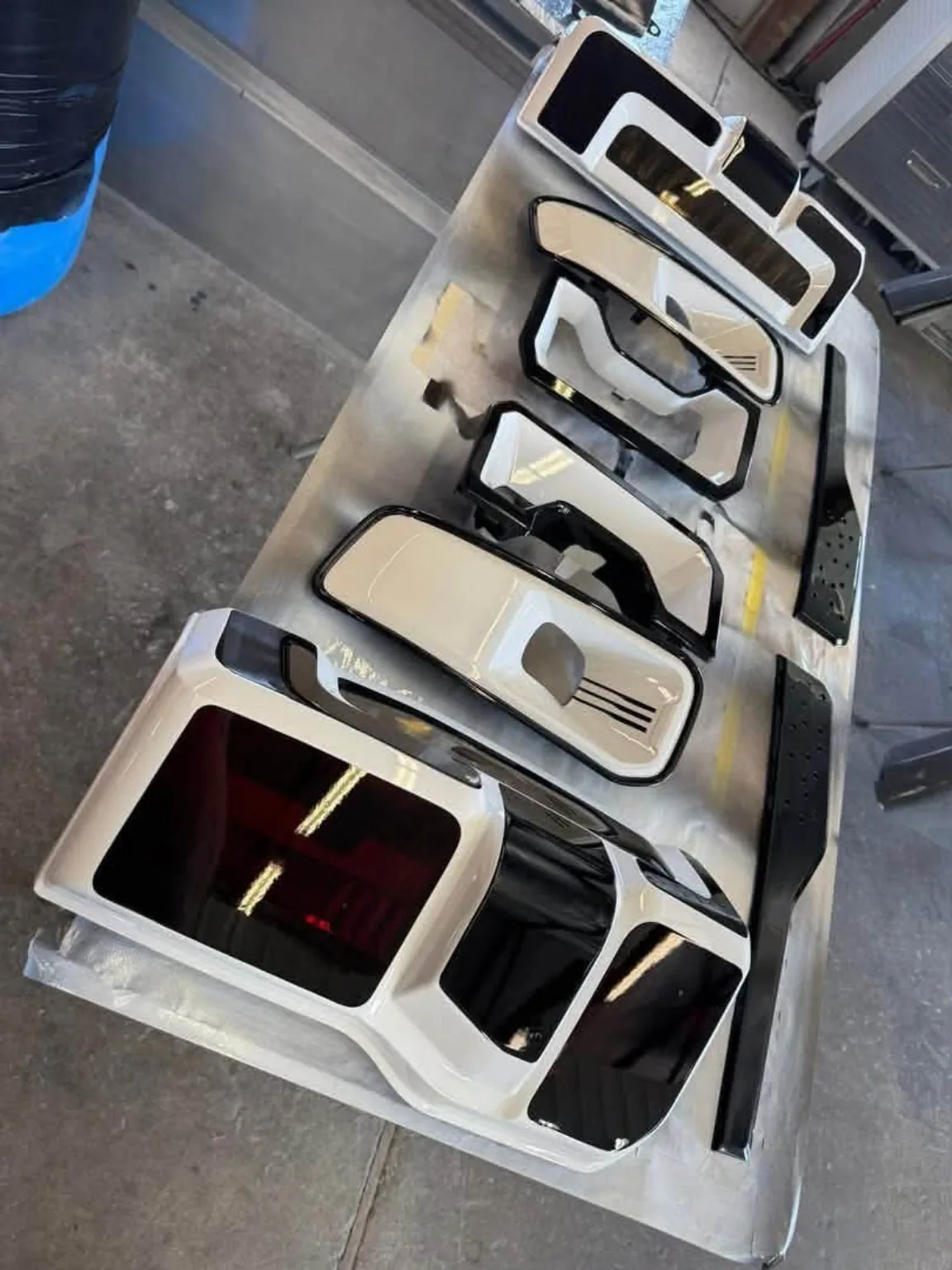 Custom painted automotive trim parts